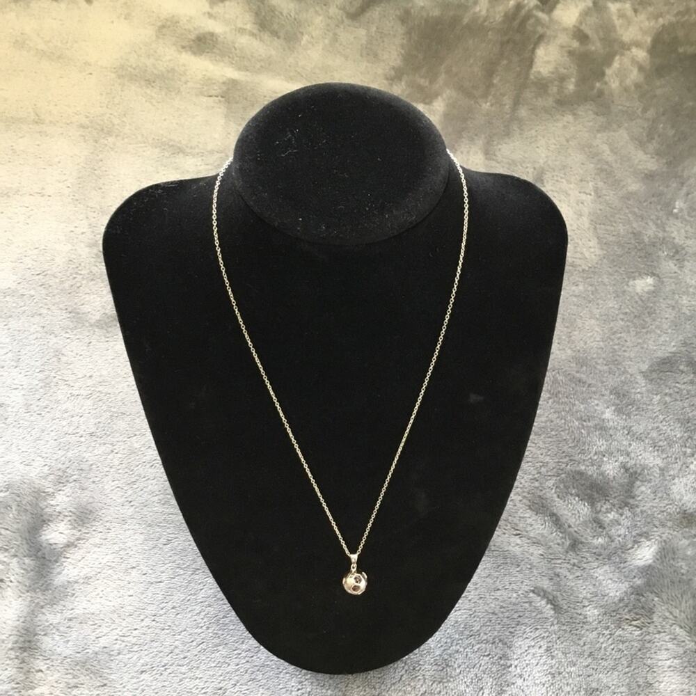 Sterling Silver Soccer Necklace - Picture 2 of 5